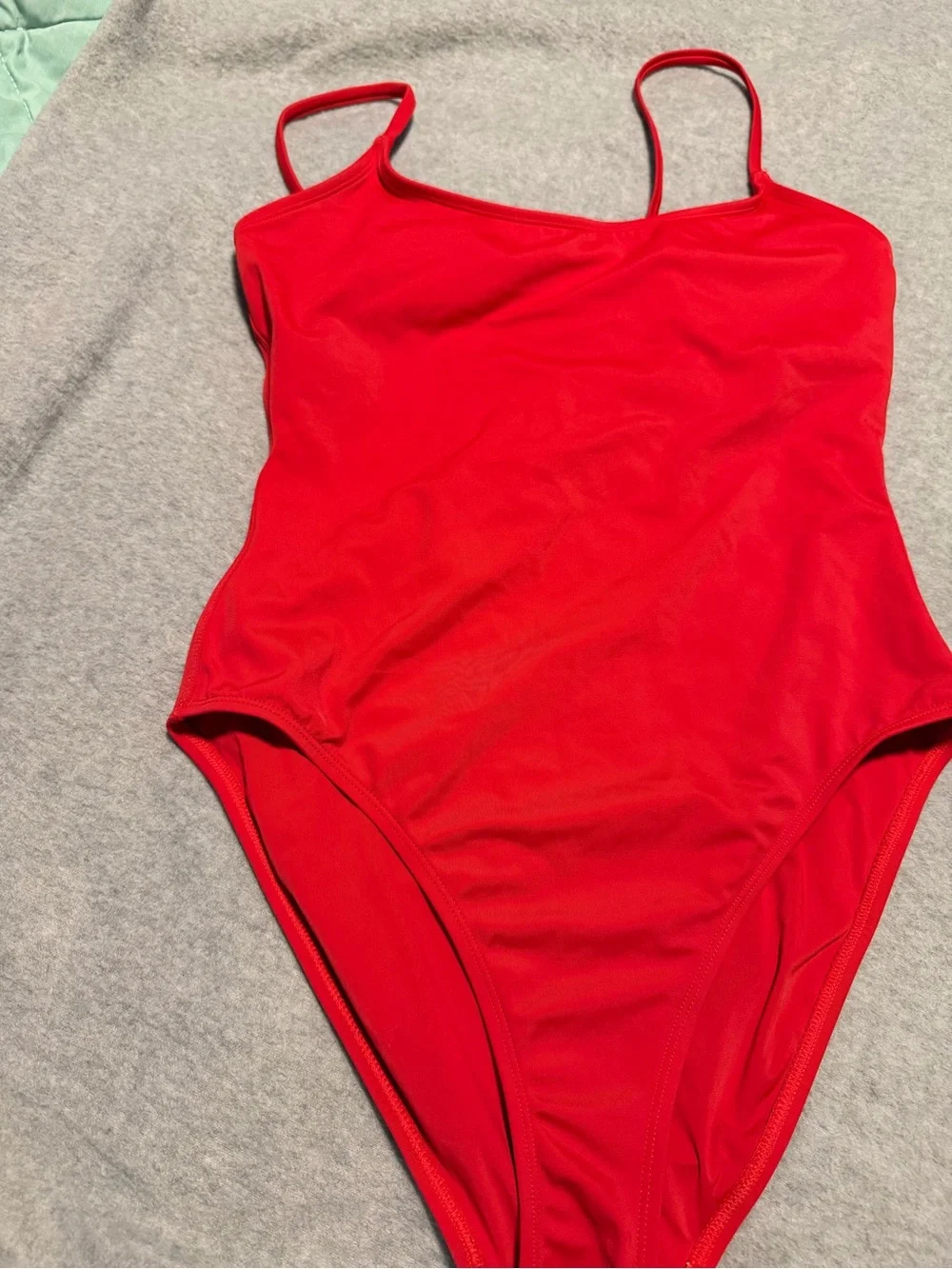 Classic Red One-Piece Swimsuit for Kids